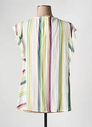 Blouse manches courtes manches courtes vert APRIL VINTAGE femme