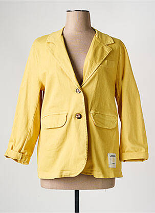 Blazer poches jaune APRIL VINTAGE femme