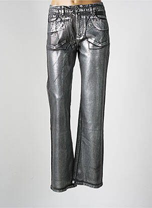 Jeans bootcut taille normale taille normale argent PLACE DU JOUR femme