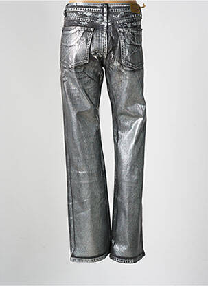 Jeans bootcut taille normale taille normale argent PLACE DU JOUR femme