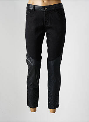 Pantalon 7/8 stretch taille normale noir ONADO femme