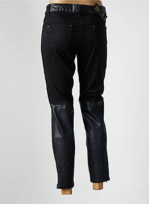 Pantalon 7/8 stretch taille normale noir ONADO femme