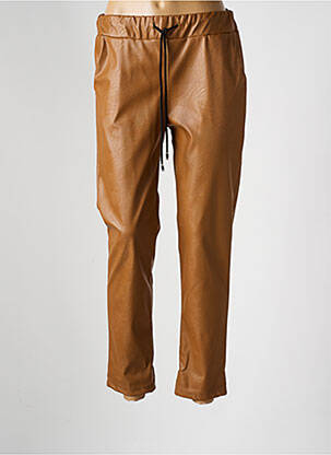 Jogging slim taille normale marron APRIL VINTAGE femme