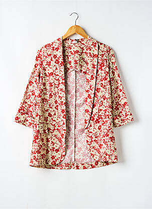Blazer col châle rouge VANILLA femme