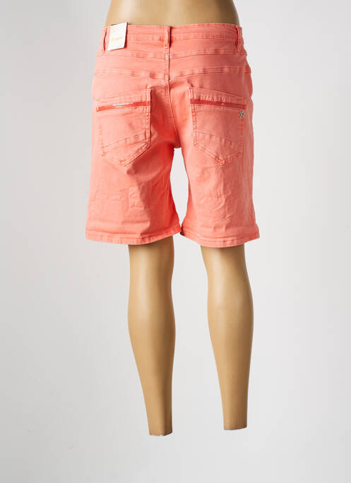 Bermuda orange ONADO pour femme