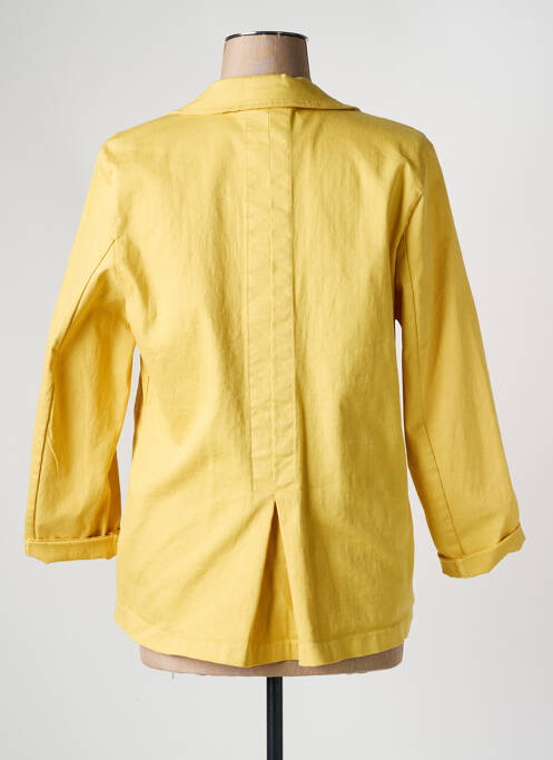 Blazer jaune APRIL VINTAGE pour femme