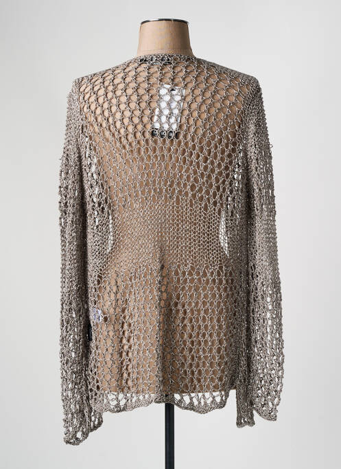 Gilet manches longues gris CAPUCCINO pour femme