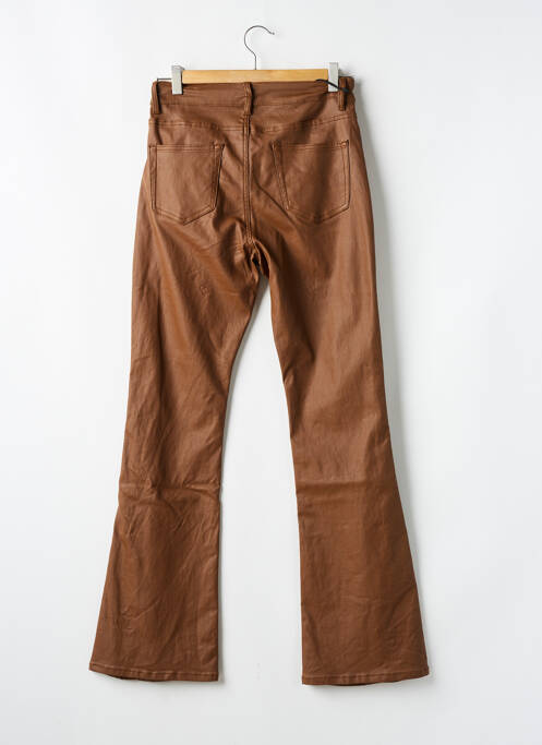 Pantalon flare marron 3D pour femme