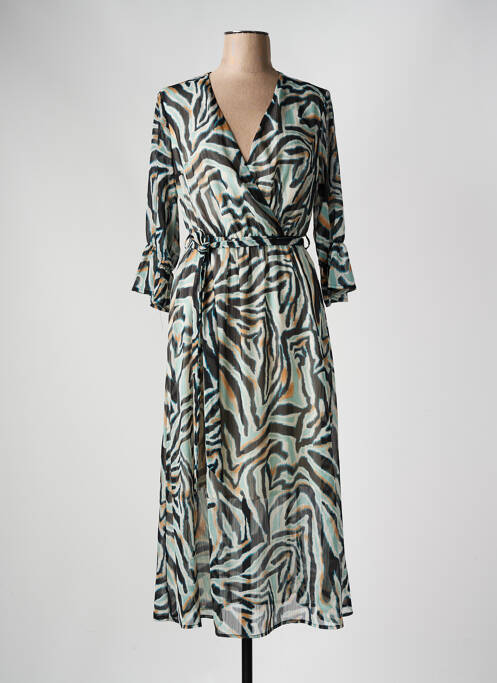 Robe mi-longue noir IT HIPPIE pour femme