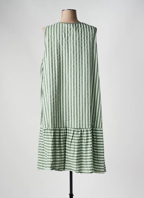 Robe mi-longue vert TERA BORA pour femme