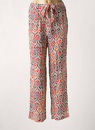 Pantalon large tissage crêpe rouge ONLY femme