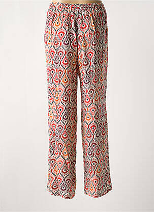 Pantalon large tissage crêpe rouge ONLY femme