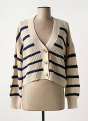 Gilet manches longues beige ONLY pour femme seconde vue