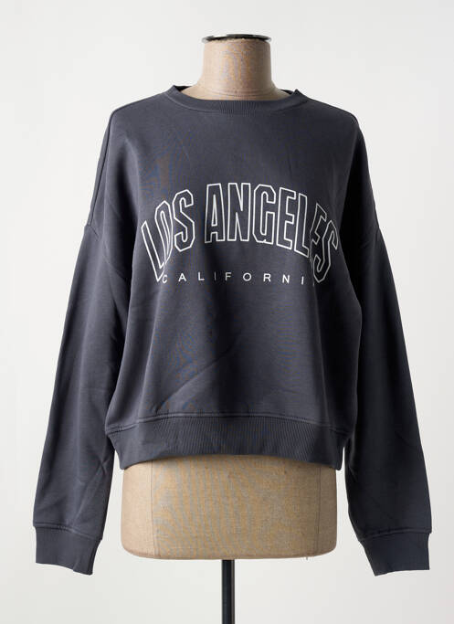 Sweat-shirt gris ONLY pour femme