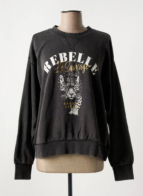 Sweat-shirt gris ONLY pour femme