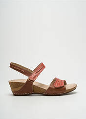 Sandales/Nu pieds rouge PEDI GREEN pour femme seconde vue