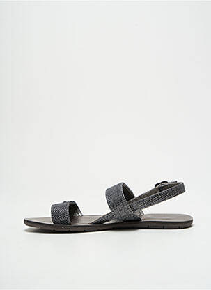 Sandales/nu pieds tissage satiné talon plat jusqu'à 3cm argent CHATTAWAK femme
