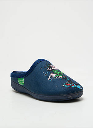 Chaussons/pantoufles bout rond bout rond bleu LA MAISON DE L'ESPADRILLE garçon