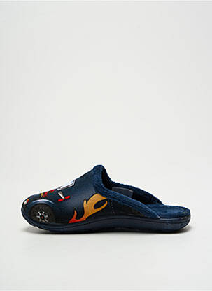Chaussons/pantoufles fourrée plateforme bleu LA MAISON DE L'ESPADRILLE garçon