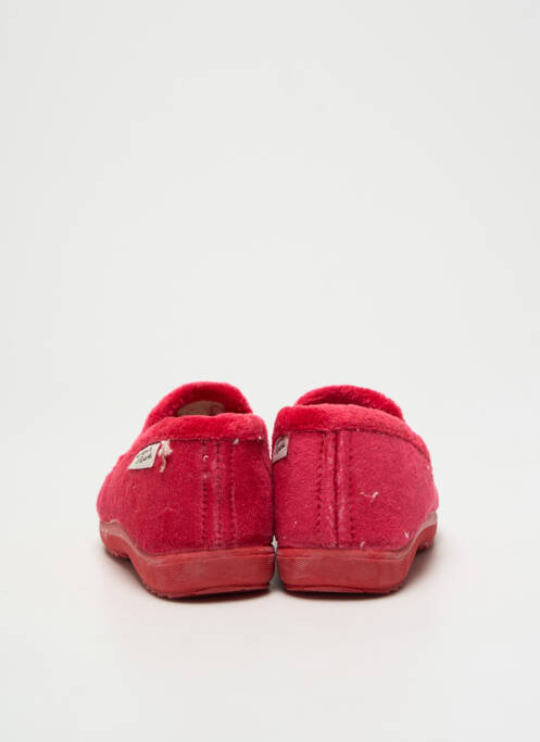 Chaussons/pantoufles tissage velours bout rond rouge LA MAISON DE L'ESPADRILLE garcon