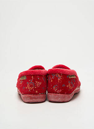 Chaussons/pantoufles fourrée bout rond rouge LA MAISON DE L'ESPADRILLE garçon
