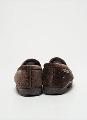 Chaussons/pantoufles fourrée bout rond marron LA MAISON DE L'ESPADRILLE garçon