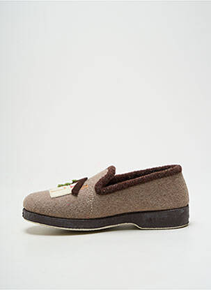 Chaussons/pantoufles bout rond bout rond marron LA MAISON DE L'ESPADRILLE garçon