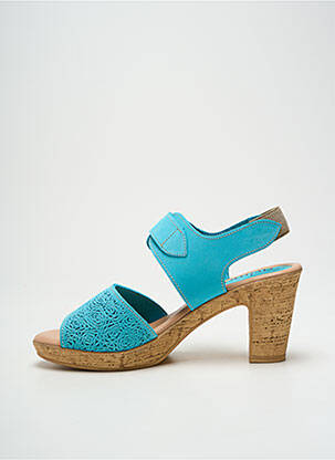 Sandales/nu pieds talon bottier talon de 7 à 9cm bleu ARIMA femme