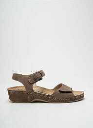 Sandales/nu pieds bout ouvert talon de 4 à 6cm marron ROHDE femme