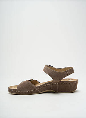 Sandales/nu pieds bout ouvert talon de 4 à 6cm marron ROHDE femme