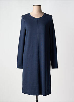 Robe mi-longue manches longues manches longues bleu CECIL femme