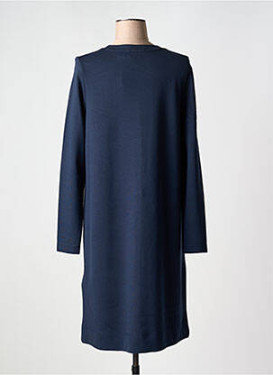 Robe mi-longue manches longues manches longues bleu CECIL femme