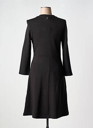 Robe mi-longue manches longues manches longues noir STREET ONE femme