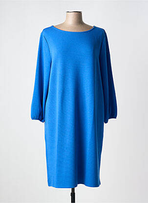 Robe mi-longue manches longues manches longues bleu STREET ONE femme