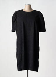 Robe mi-longue fermeture zippée au dos manches courtes noir MOLLY BRACKEN femme