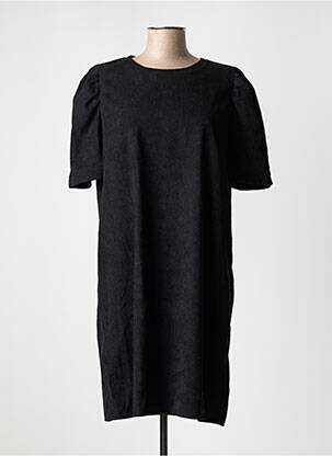 Robe mi-longue fermeture zippée au dos manches courtes noir MOLLY BRACKEN femme