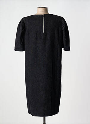 Robe mi-longue fermeture zippée au dos manches courtes noir MOLLY BRACKEN femme