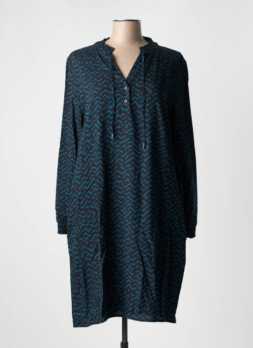 Robe mi-longue coupe fluide manches longues noir STREET ONE femme