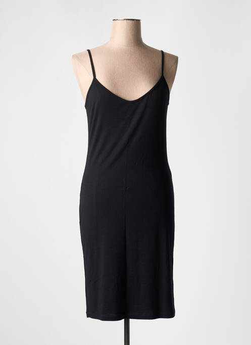 Robe mi-longue noir POUSSIERE D'ETOLE pour femme