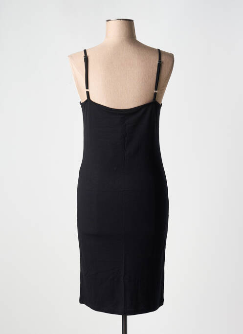 Robe mi-longue noir POUSSIERE D'ETOLE pour femme