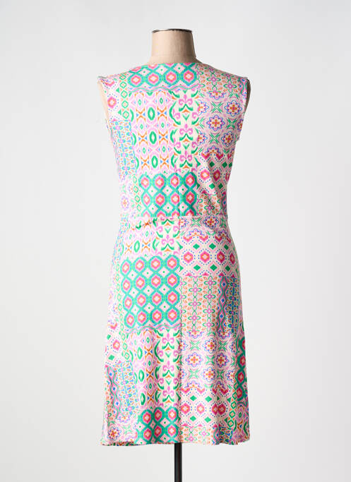 Robe mi-longue violet SIGNE NATURE femme