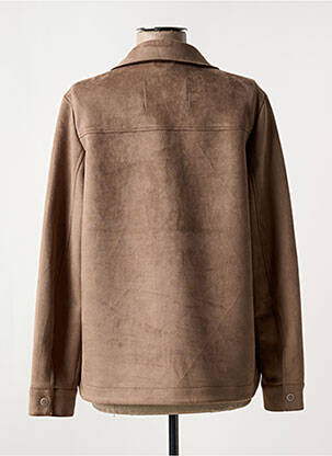 Veste casual tissage suedine marron CECIL femme