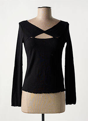 Pull stretch manches longues noir TOM TAILOR femme