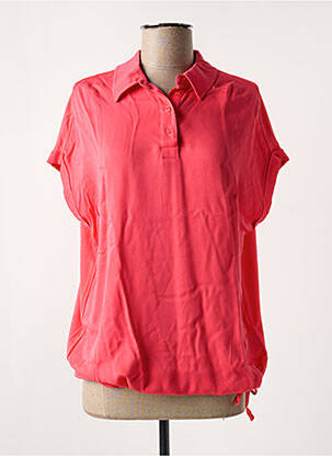 Polo tissage jersey manches courtes rose CECIL femme