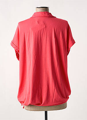 Polo tissage jersey manches courtes rose CECIL femme
