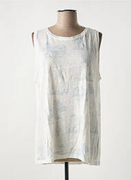 Débardeur stretch sans manche beige YAYA femme