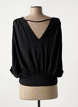 Top tissage jersey manches 3/4 noir LES P'TITES BOMBES femme
