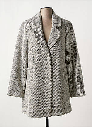 Manteau court gris BRANDTEX pour femme