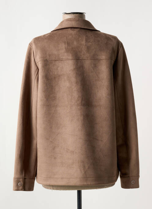 Veste casual tissage suedine marron CECIL femme