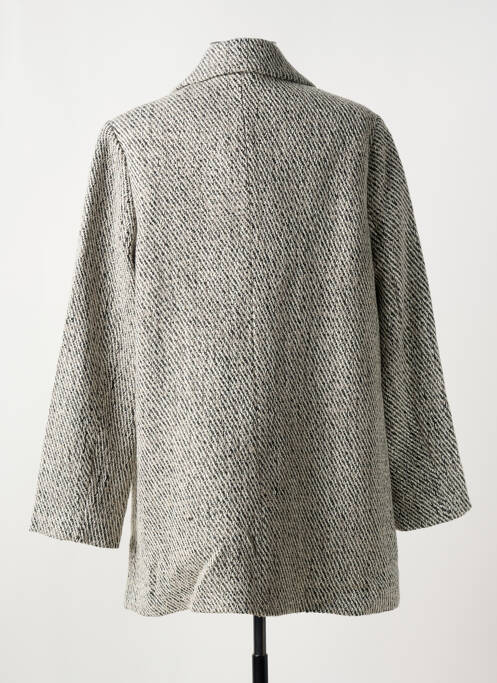 Manteau court gris BRANDTEX pour femme